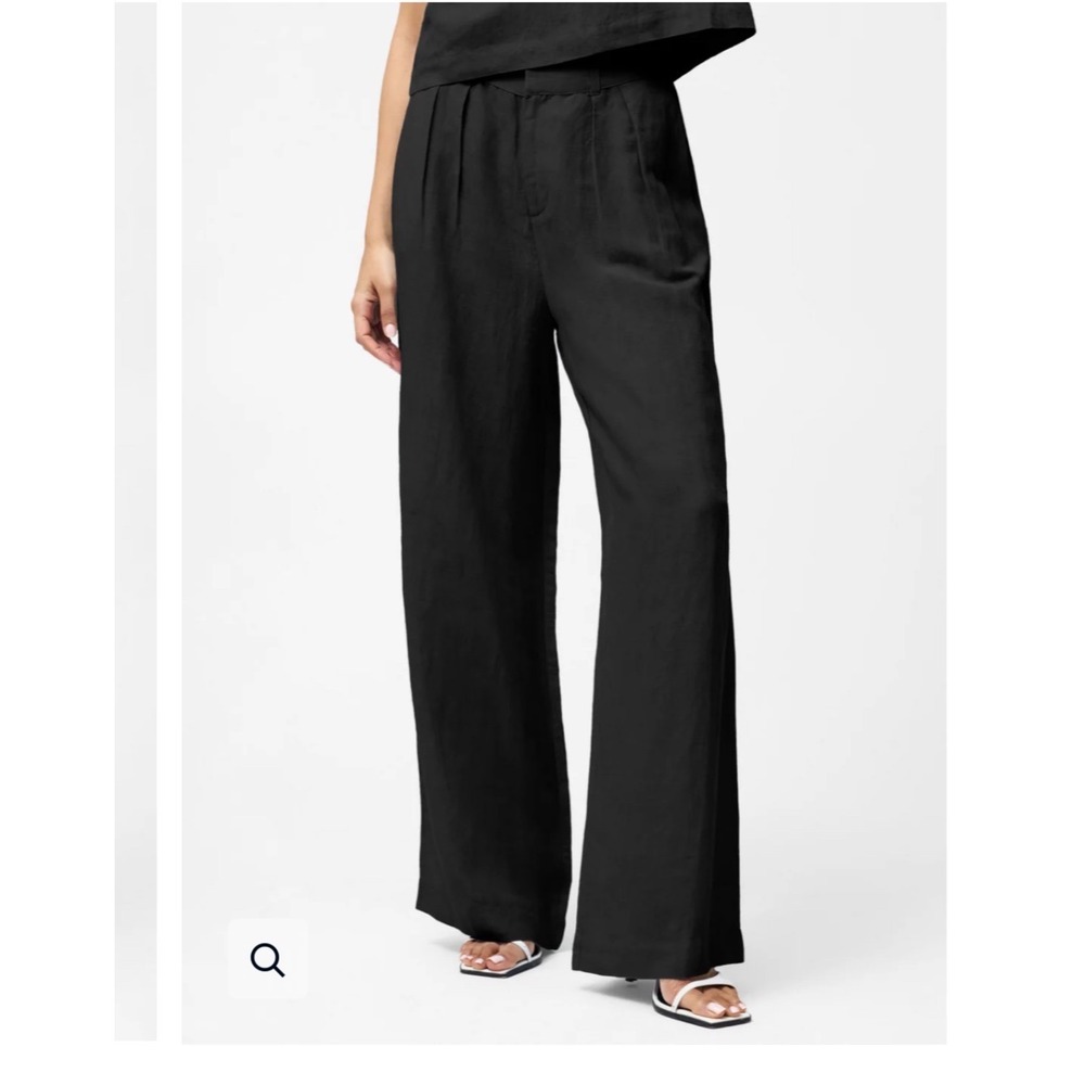 French Connection Black Wide-Leg Pants
